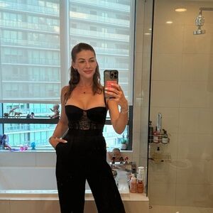 Chic Black Strapless Jumpsuit